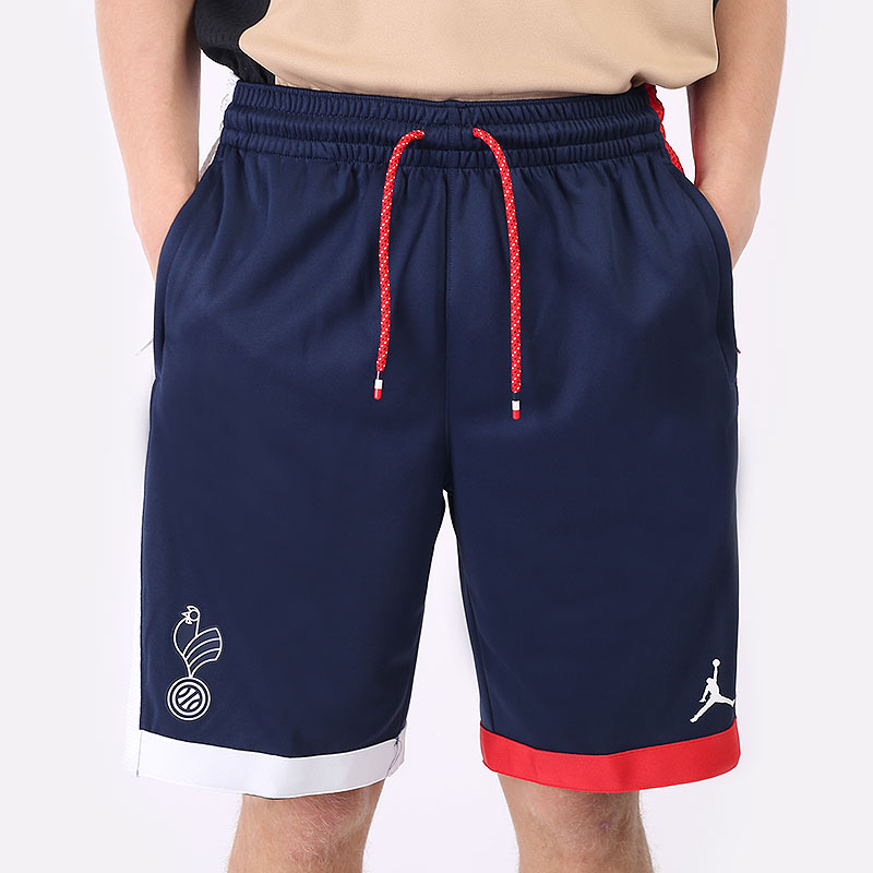 мужские синие шорты  Jordan France Basketball Shorts CV0271-419 - цена, описание, фото 3